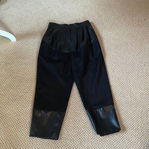 Rachel Comey Faux Leather and wool pants
